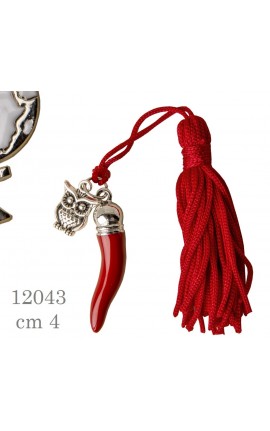 Accessorio Corno Gufo Rosso In Zama