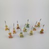 Animaletti in Resina Colorata con Clip 12 Ass.