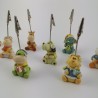 Animaletti in Resina Colorata con Clip 12 Ass.