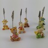Animaletti in Resina Colorata con Clip 12 Ass.
