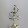 Carillon Ballerina in Metallo Silver trattato con Cristalli e Box