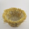 Cestino in Rafia Colorata Giallo