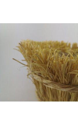 Cestino in Rafia Colorata Giallo