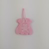 Sacchetto Portaconfetti in TNT Vestitino Rosa Orsetto Baby