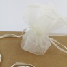 Sacchetto Portaconfetti in Organza Bianco