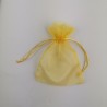 10 Sacchettini Portaconfetti in Organza Biano/Oro/Rosso
