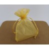 10 Sacchettini Portaconfetti in Organza Biano/Oro/Rosso