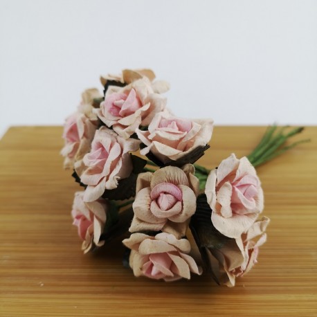 Mazzetto da 12 Rose Rosa Accessorio Decorativo