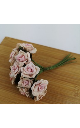 Mazzetto da 12 Rose Rosa Accessorio Decorativo