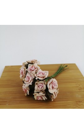 Mazzetto da 12 Rose Rosa Accessorio Decorativo