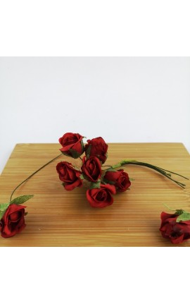 Mazzetto da 6 Rose Rosse Accessorio Decorativo