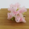 Mazzetto da 10 Rose in Organza Rosa con Strass Accessorio Decorativo