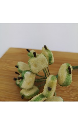 Mazzetto da 12 Spicchi Mela Caramellata Accessorio Decorativo