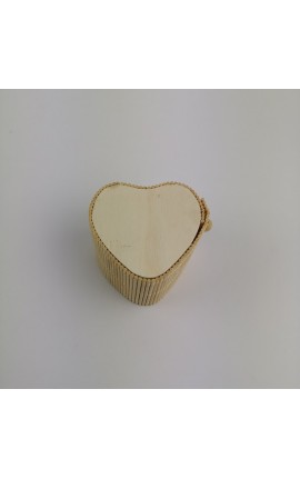 Scatola Portaconfetti in Bamboo Cuore