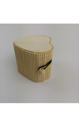 Scatola Portaconfetti in Bamboo Cuore