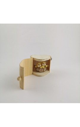 Scatola Portaconfetti in Bamboo Cuore