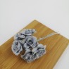 Mazzetto da 6 Rose Grigie Accessorio Decorativo