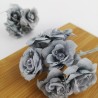 Mazzetto da 6 Rose Grigie Accessorio Decorativo