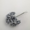 Mazzetto da 6 Rose Grigie Accessorio Decorativo