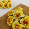 Mazzetto da 6 Rose Gialle con Puntoluce Accessorio Decorativo