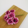 Mazzetto da 6 Rose Fucsia con Puntoluce Accessorio Decorativo