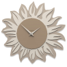 CALLEA DESIGN GIRASOLE OROLOGIO MODERNO DA PARETE LEGNO COLORE CAFFELATTE