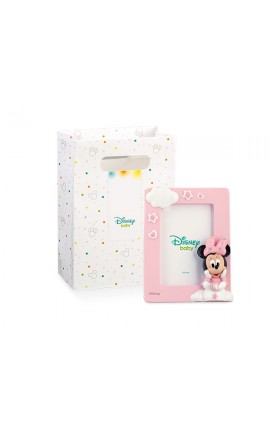 Disney Portafoto Minnie in Resina Rosa con Box