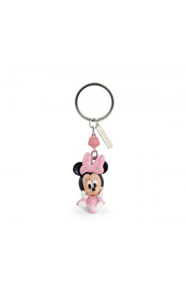 Disney Portachiavi Minnie 3D in Resina Rosa