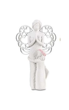 Angelo Bimba Sogno in Ceramica h.12 cm