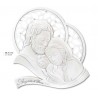 Icona Sacra Famiglia Augurio Bianca 35x30 cm