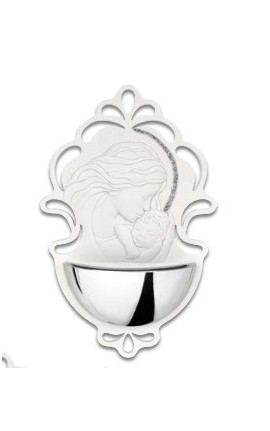 Acquasantiera Classica Maternità 17x11 cm