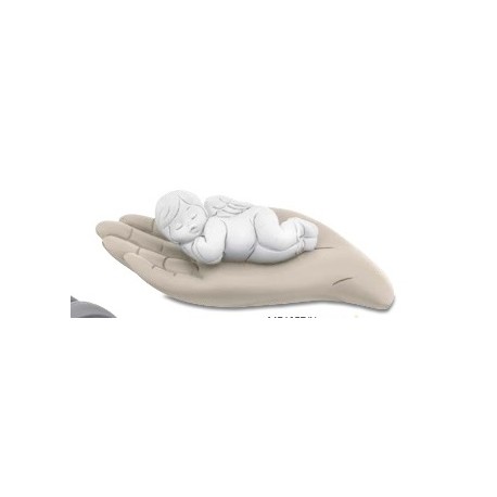 Mano con Neonato color Nocciola 13 cm