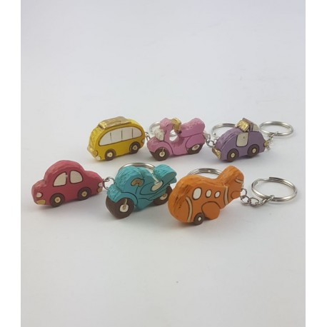 Portachiavi in Resina Colorata 6 Ass