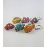 Portachiavi in Resina Colorata 6 Ass
