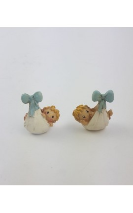 Fagotto Bimba/Bimbo in Resina Colorata