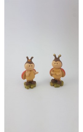 Coccinella in Resina Colorata Ass