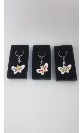 Portachiavi Farfalla Con Box 3 Ass.