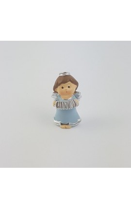 Angioletto Fisarmonica In Resina Colorata Rosa/Azzurro Mignon h. 4,5 cm