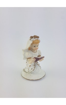 Bimba Comunione in Resina Colorata