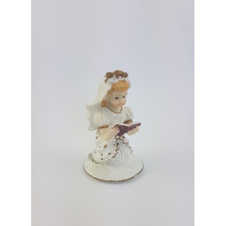 Bimba Comunione in Resina Colorata