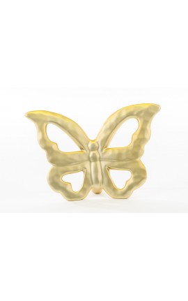 Bomboniera Matrimonio  Farfalla Porcellana Oro