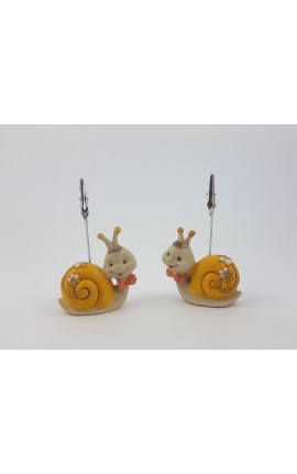Bomboniera Lumaca Con Clip in Resina