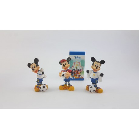 Topolino Mickey Mouse Calciatore in Resina 3 Ass.