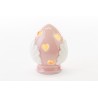 Bomboniera Battesimo Nascita Pomo Pumo Porcellana Led Rosa