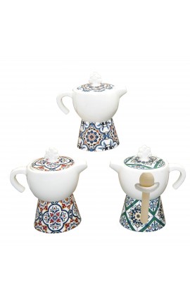 Bomboniera Matrimonio Comunione Compleanno Caffettiera Moka Ischia Maioliche 3 Ass.