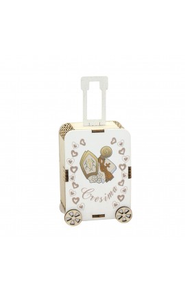 Bomboniera Set 6 Pezzi Cresima Trolley Valigia Cresima