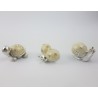 Animaletti in Resina Colorata Perlata Con Strass 3 Ass.
