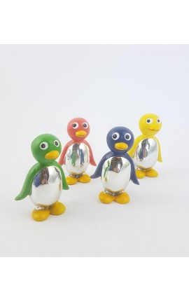 Pinguini in Resina Smaltata Colori Assortiti