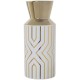 Vaso In Ceramica Bianco e Oro Camacho