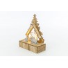 PRESEPE LEGNO CON LED 11x5xh.14,5 CM MERRY CHRISTMAS NATALE